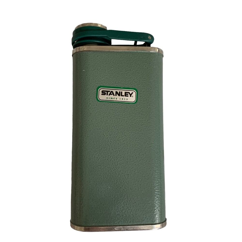 Stanley Adventure Hammertone Green Stainless Steel Leak Proof 8 oz Flask